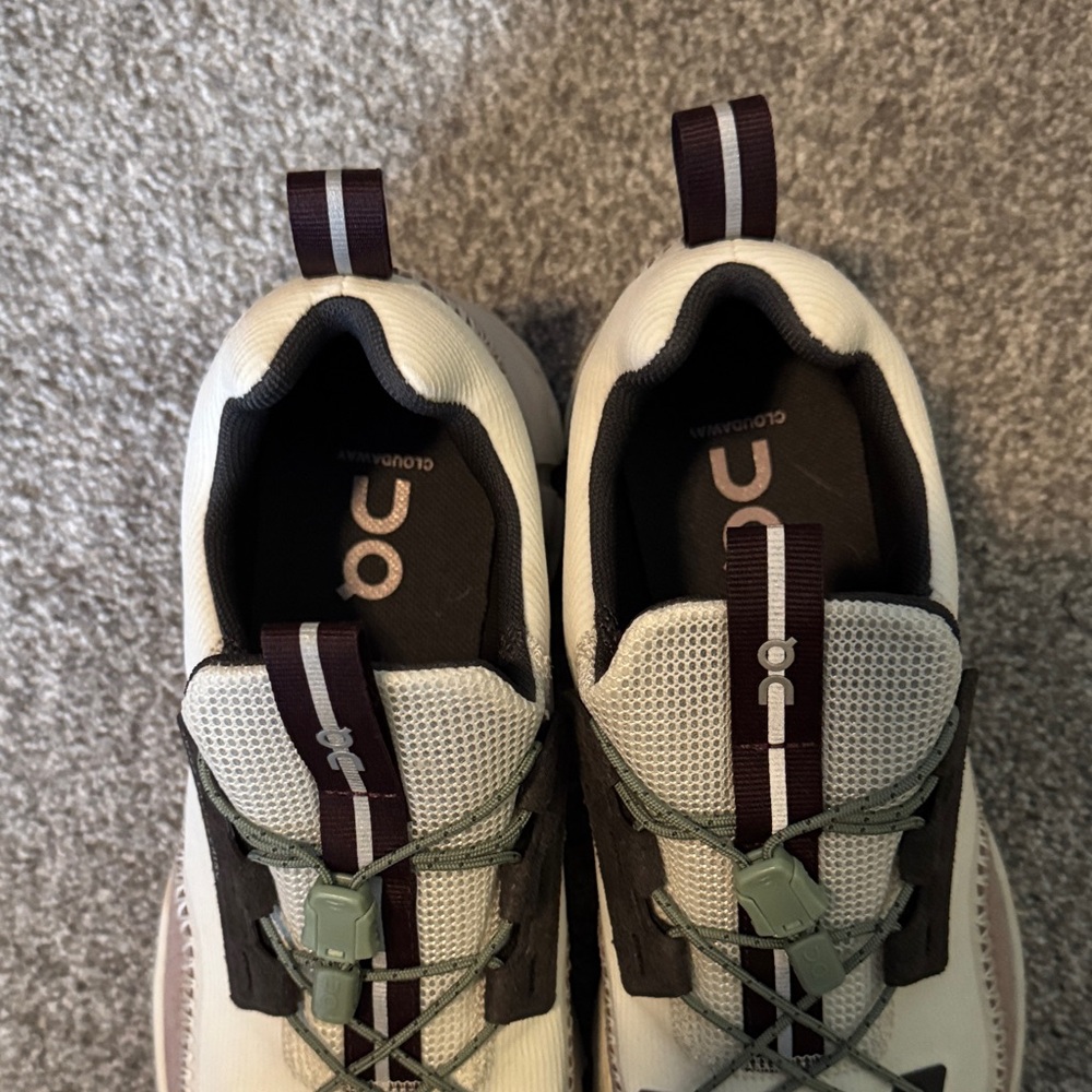 Stylish Cream and Brown Women's Sneakers - Picture 3 of 9